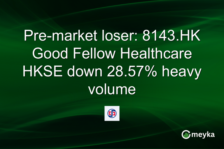 Pre-market loser: 8143.HK Good Fellow Healthcare HKSE down 28.57% heavy volume
