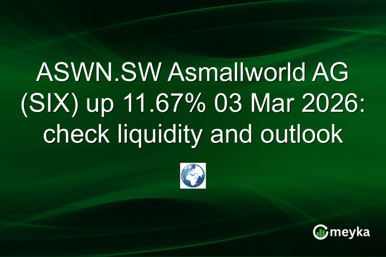ASWN.SW Asmallworld AG (SIX) up 11.67% 03 Mar 2026: check liquidity and outlook