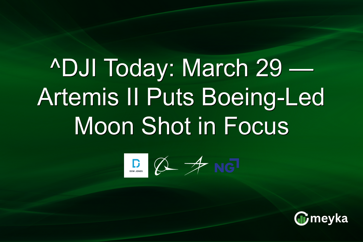 ^DJI Today: March 29 — Artemis II Puts Boeing-Led Moon Shot in Focus