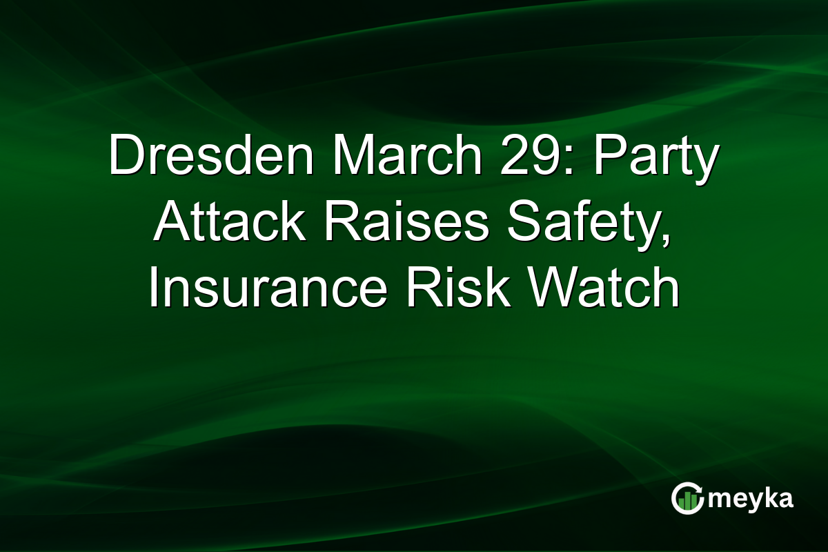 Dresden March 29: Party Attack Raises Safety, Insurance Risk Watch