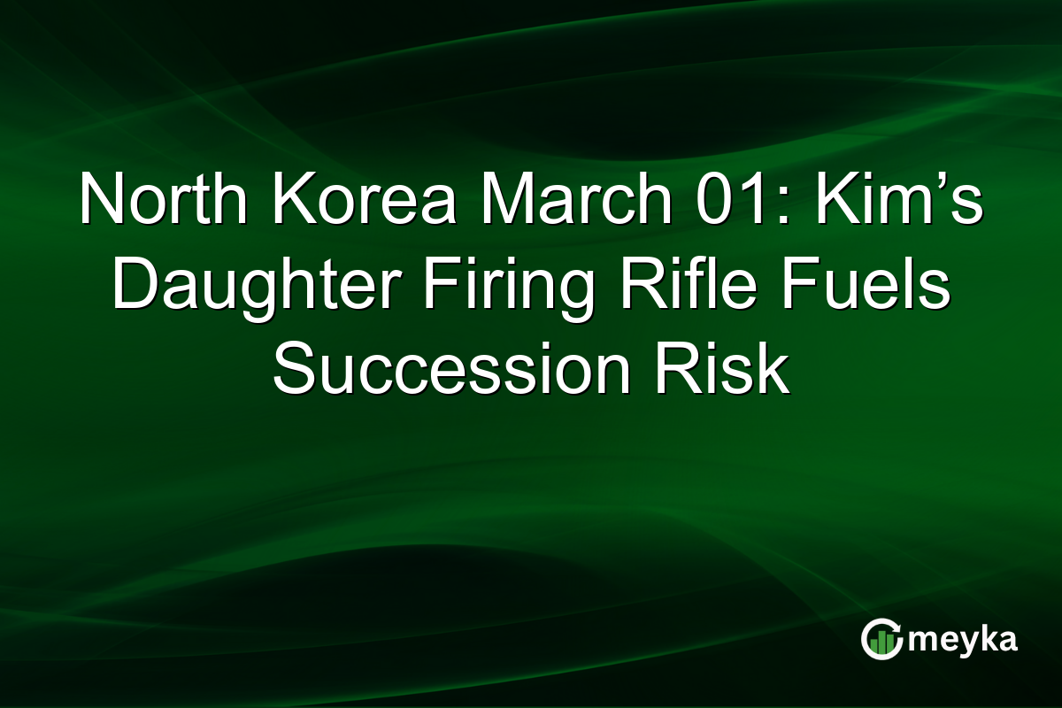 North Korea March 01: Kim’s Daughter Firing Rifle Fuels Succession Risk
