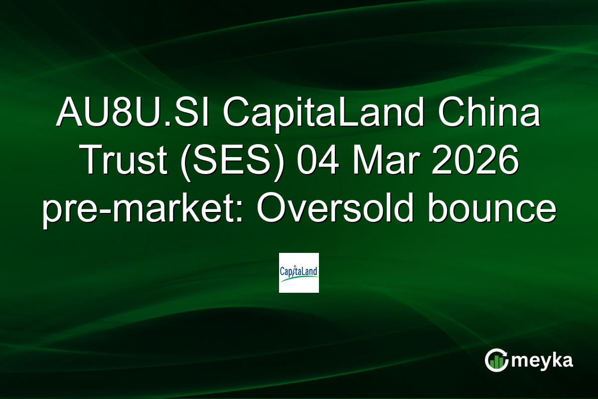 AU8U.SI CapitaLand China Trust (SES) 04 Mar 2026 pre-market: Oversold bounce