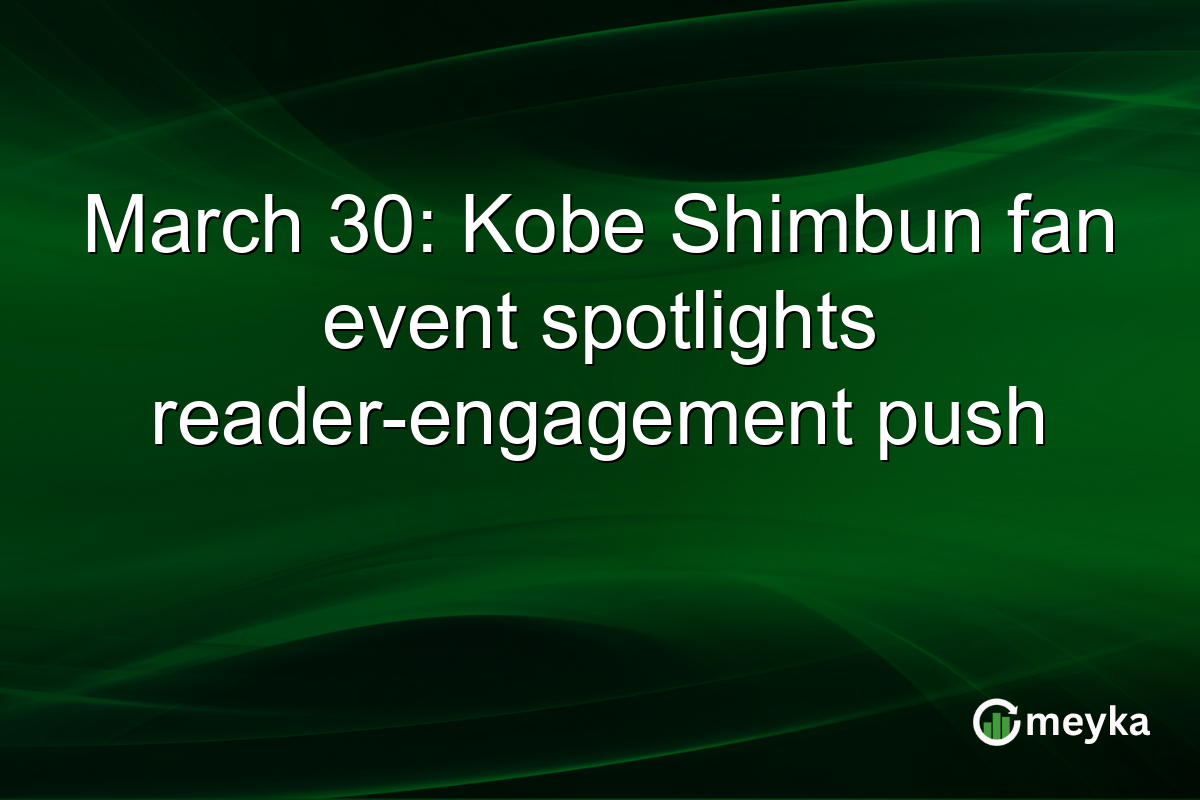 March 30: Kobe Shimbun fan event spotlights reader-engagement push