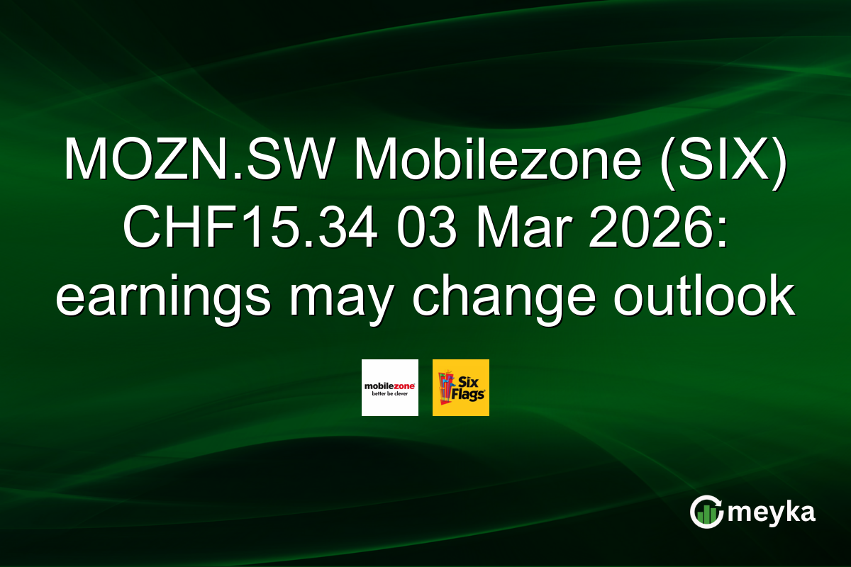 MOZN.SW Mobilezone (SIX) CHF15.34 03 Mar 2026: earnings may change outlook