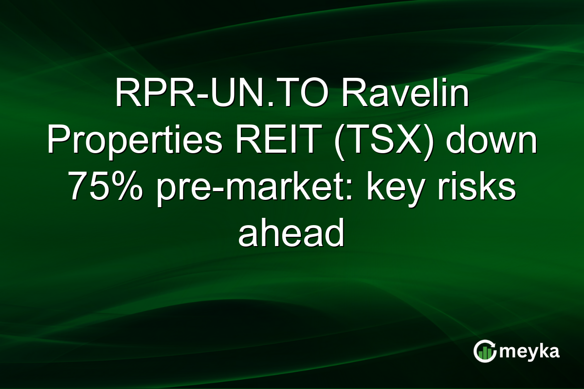 RPR-UN.TO Ravelin Properties REIT (TSX) down 75% pre-market: key risks ahead