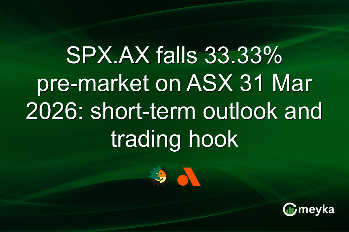 SPX.AX falls 33.33% pre-market on ASX 31 Mar 2026: short-term outlook and trading hook