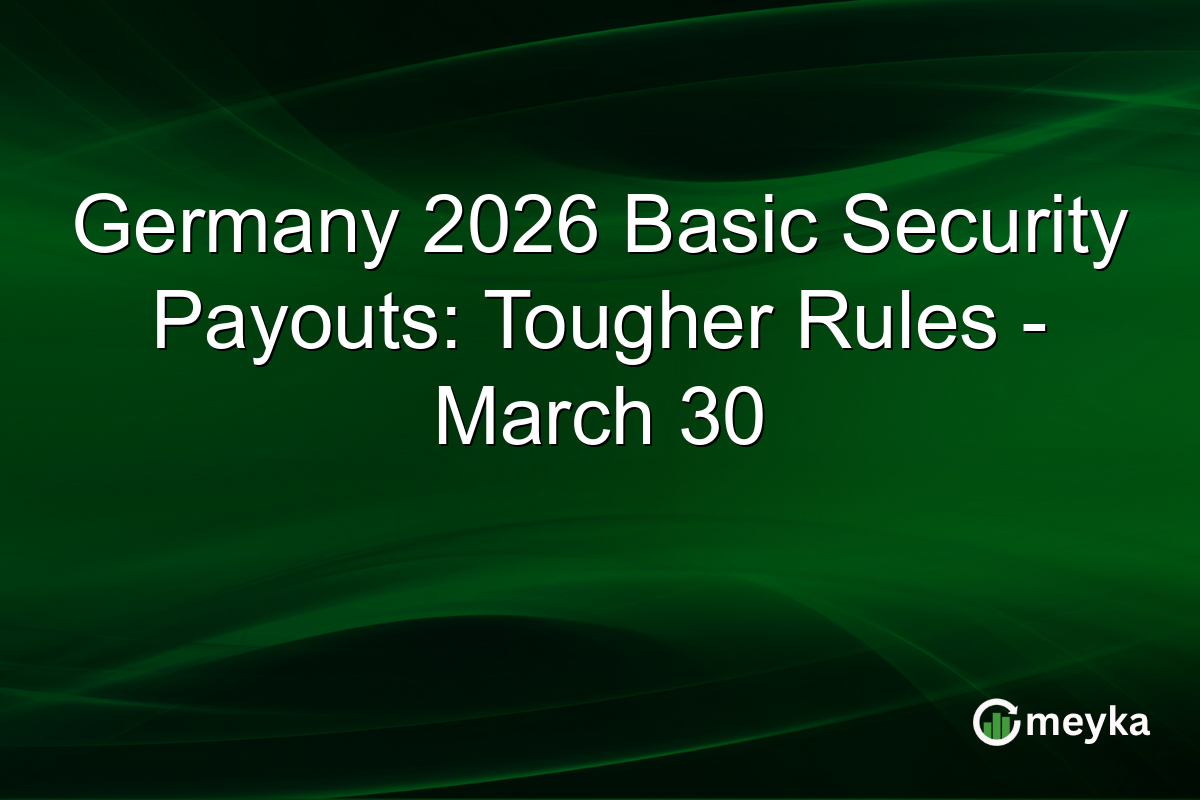 Germany 2026 Basic Security Payouts: Tougher Rules – March 30