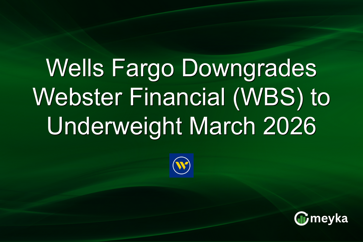 Wells Fargo Downgrades Webster Financial (WBS) to Underweight March 2026