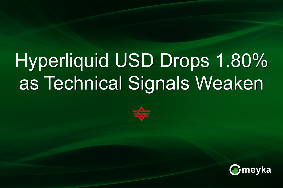 Hyperliquid USD Drops 1.80% as Technical Signals Weaken