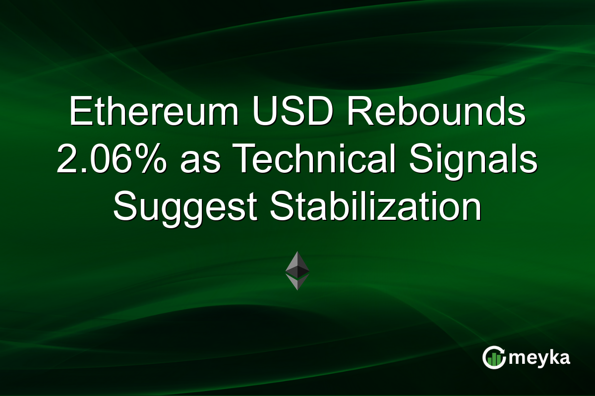 Ethereum USD Rebounds 2.06% as Technical Signals Suggest Stabilization
