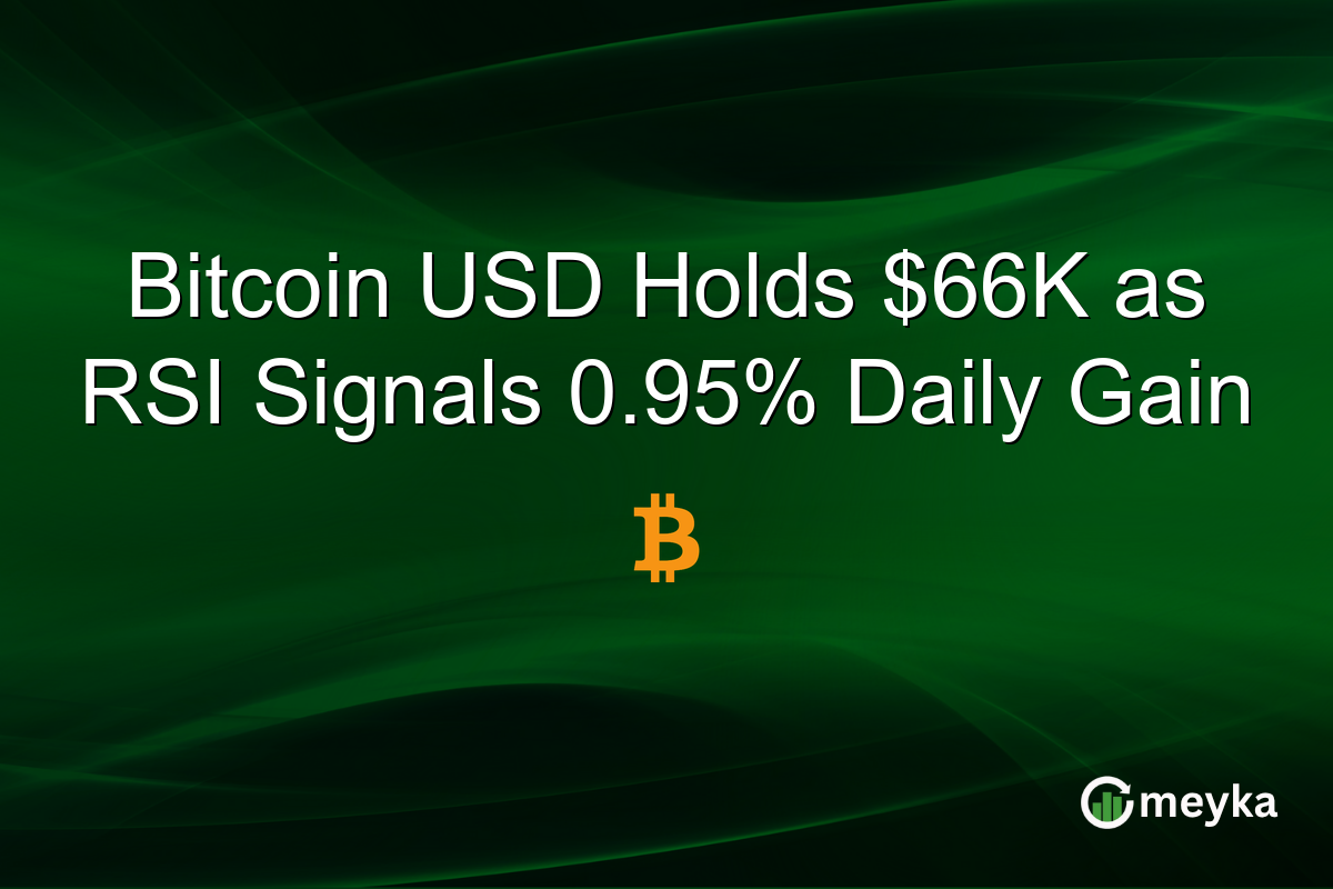 Bitcoin USD Holds $66K as RSI Signals 0.95% Daily Gain