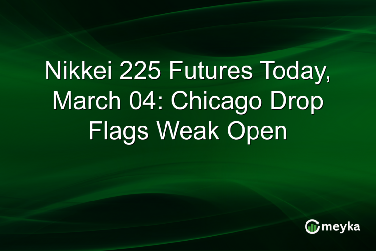 Nikkei 225 Futures Today, March 04: Chicago Drop Flags Weak Open