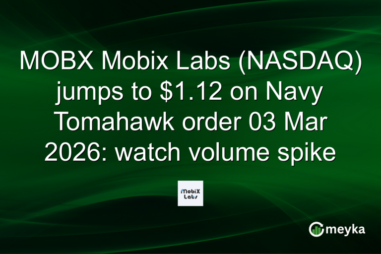 MOBX Mobix Labs (NASDAQ) jumps to $1.12 on Navy Tomahawk order 03 Mar 2026: watch volume spike