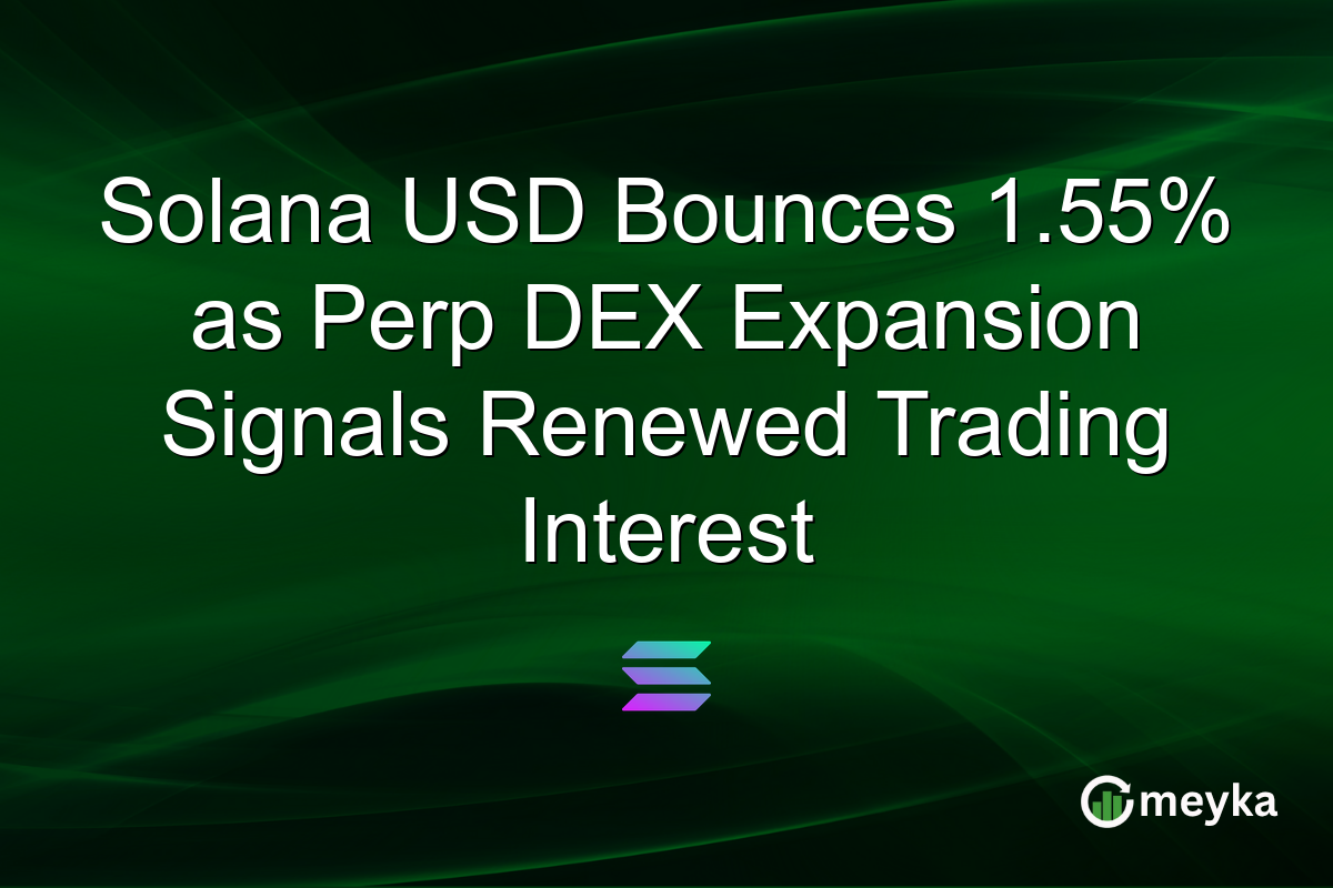 Solana USD Bounces 1.55% as Perp DEX Expansion Signals Renewed Trading Interest