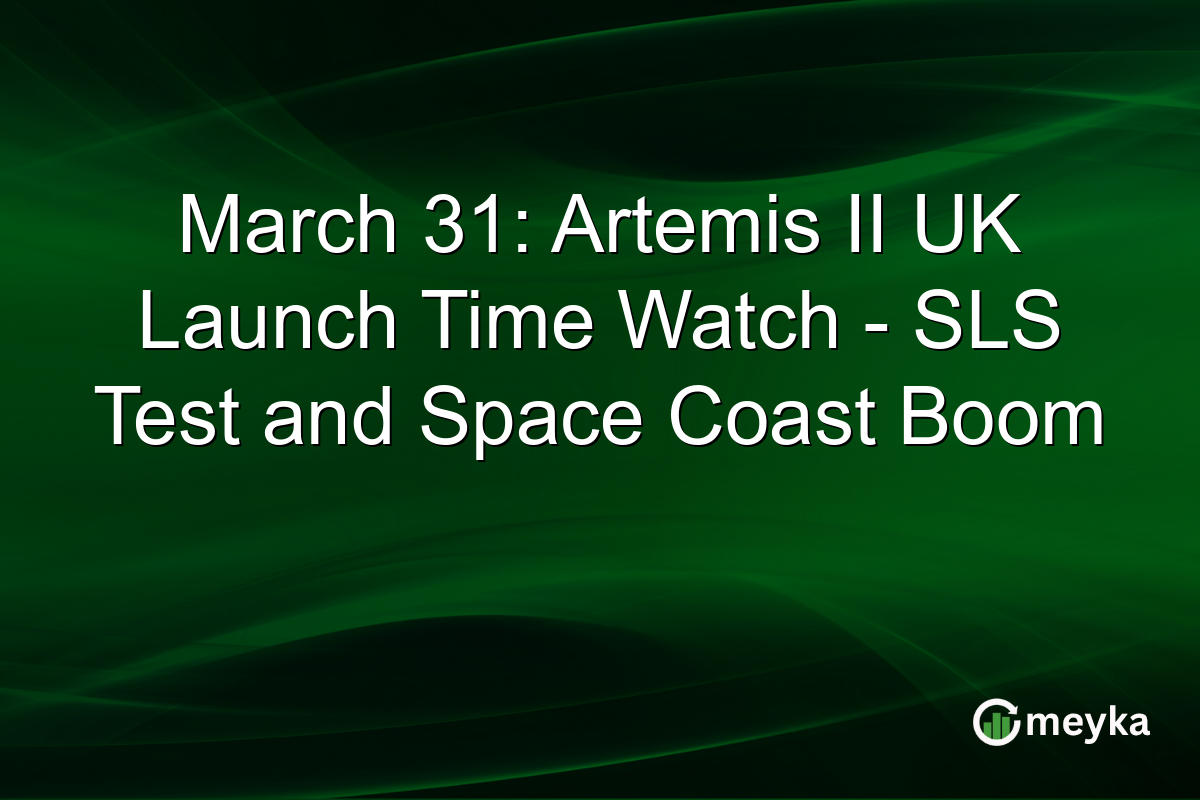 March 31: Artemis II UK Launch Time Watch – SLS Test and Space Coast Boom
