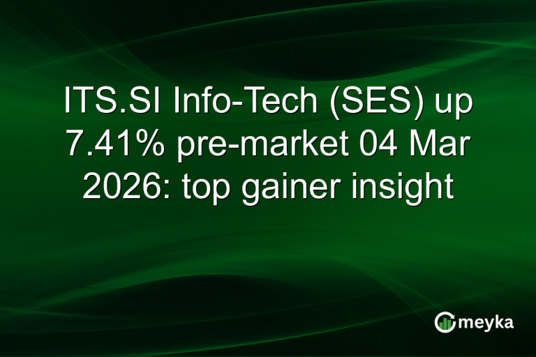 ITS.SI Info-Tech (SES) up 7.41% pre-market 04 Mar 2026: top gainer insight