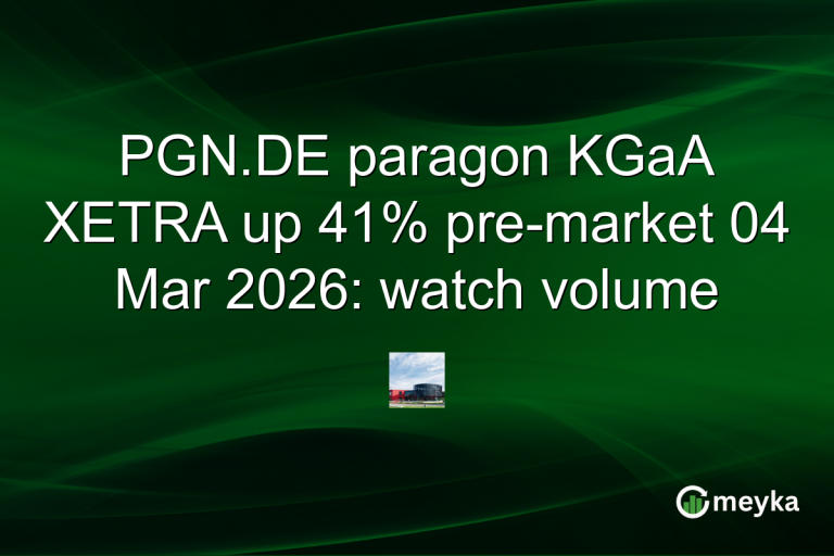 PGN.DE paragon KGaA XETRA up 41% pre-market 04 Mar 2026: watch volume