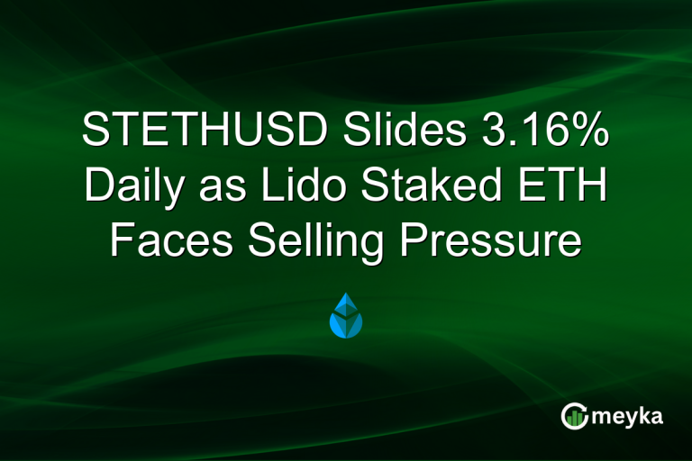 STETHUSD Slides 3.16% Daily as Lido Staked ETH Faces Selling Pressure