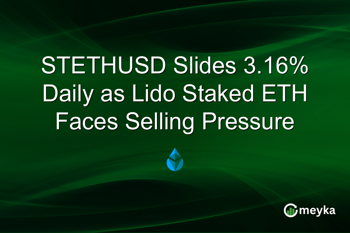 STETHUSD Slides 3.16% Daily as Lido Staked ETH Faces Selling Pressure
