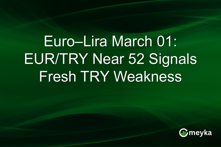 Euro–Lira March 01: EUR/TRY Near 52 Signals Fresh TRY Weakness