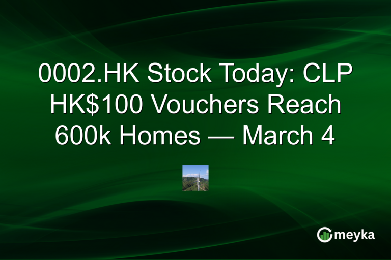 0002.HK Stock Today: CLP HK$100 Vouchers Reach 600k Homes — March 4