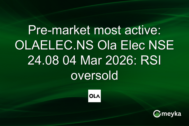 Pre-market most active: OLAELEC.NS Ola Elec NSE 24.08 04 Mar 2026: RSI oversold
