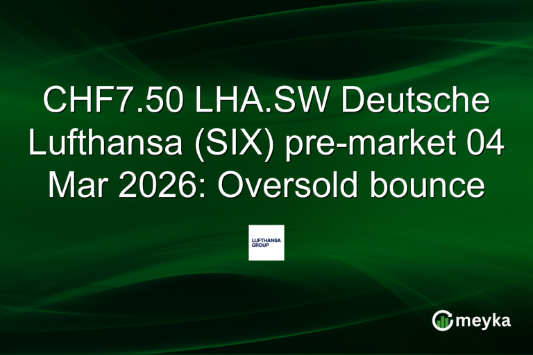 CHF7.50 LHA.SW Deutsche Lufthansa (SIX) pre-market 04 Mar 2026: Oversold bounce