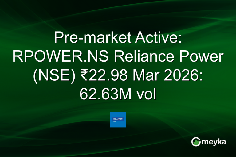 Pre-market Active: RPOWER.NS Reliance Power (NSE) ₹22.98 Mar 2026: 62.63M vol