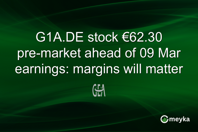 G1A.DE stock €62.30 pre-market ahead of 09 Mar earnings: margins will matter