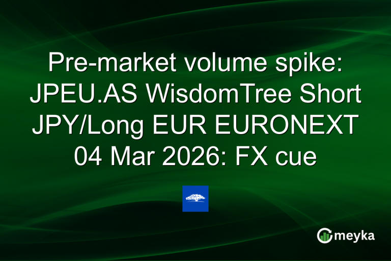 Pre-market volume spike: JPEU.AS WisdomTree Short JPY/Long EUR EURONEXT 04 Mar 2026: FX cue