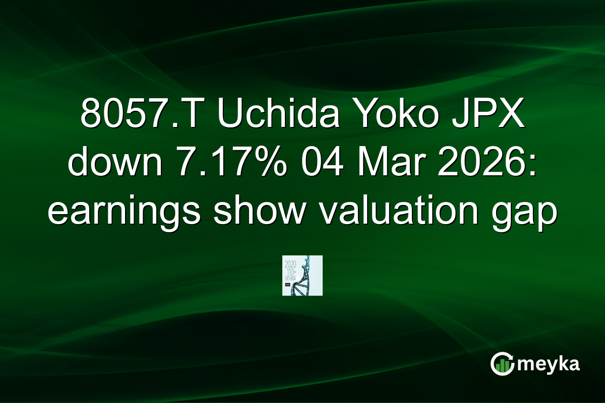 8057.T Uchida Yoko JPX down 7.17% 04 Mar 2026: earnings show valuation gap