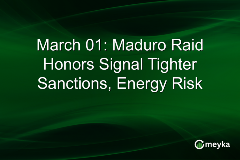 March 01: Maduro Raid Honors Signal Tighter Sanctions, Energy Risk