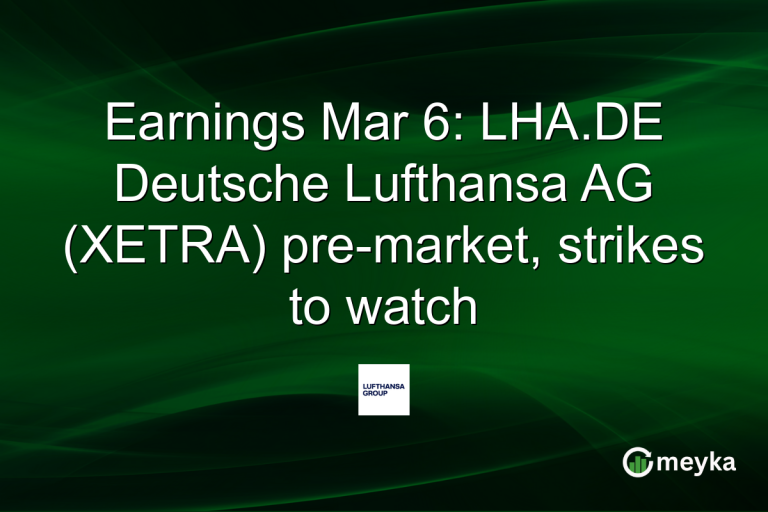 Earnings Mar 6: LHA.DE Deutsche Lufthansa AG (XETRA) pre-market, strikes to watch
