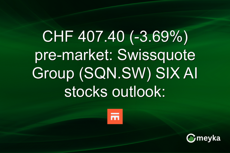 CHF 407.40 (-3.69%) pre-market: Swissquote Group (SQN.SW) SIX AI stocks outlook: