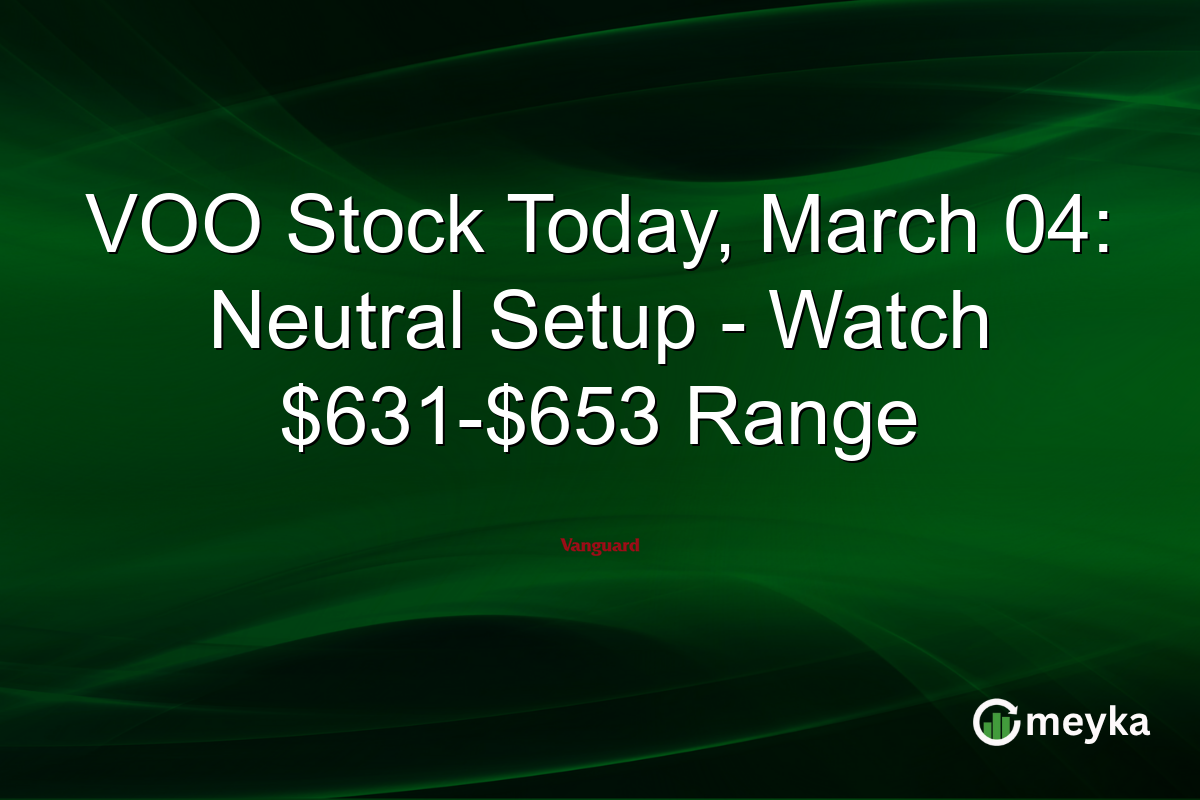 VOO Stock Today, March 04: Neutral Setup - Watch $631-$653 Range