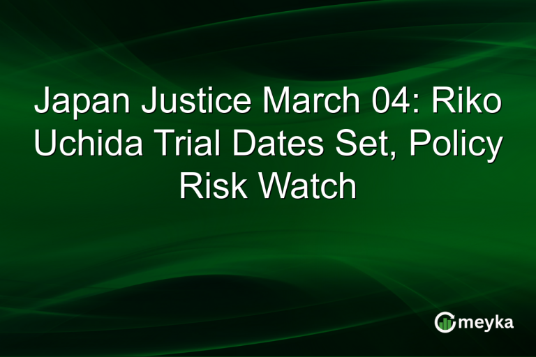 Japan Justice March 04: Riko Uchida Trial Dates Set, Policy Risk Watch