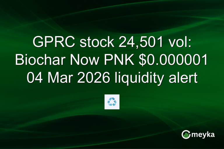 GPRC stock 24,501 vol: Biochar Now PNK $0.000001 04 Mar 2026 liquidity alert