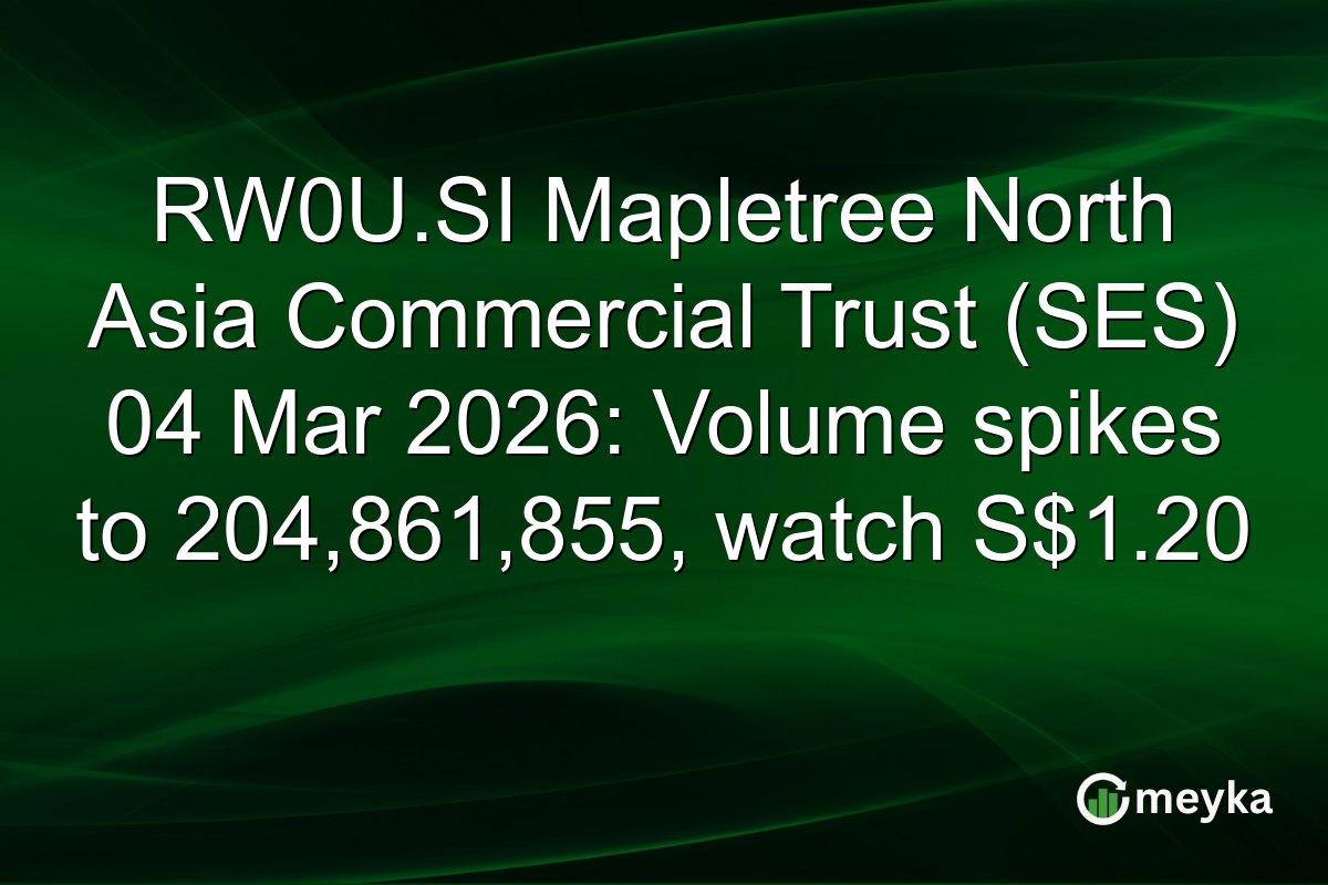 RW0U.SI Mapletree North Asia Commercial Trust (SES) 04 Mar 2026: Volume spikes to 204,861,855, watch S$1.20