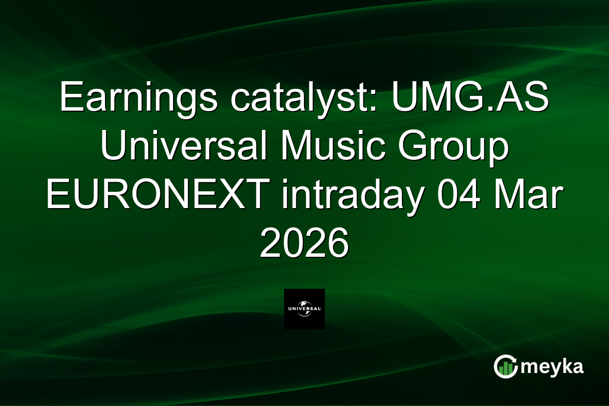 Earnings catalyst: UMG.AS Universal Music Group EURONEXT intraday 04 Mar 2026
