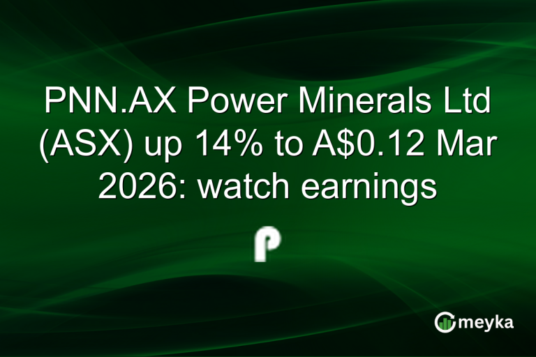 PNN.AX Power Minerals Ltd (ASX) up 14% to A$0.12 Mar 2026: watch earnings