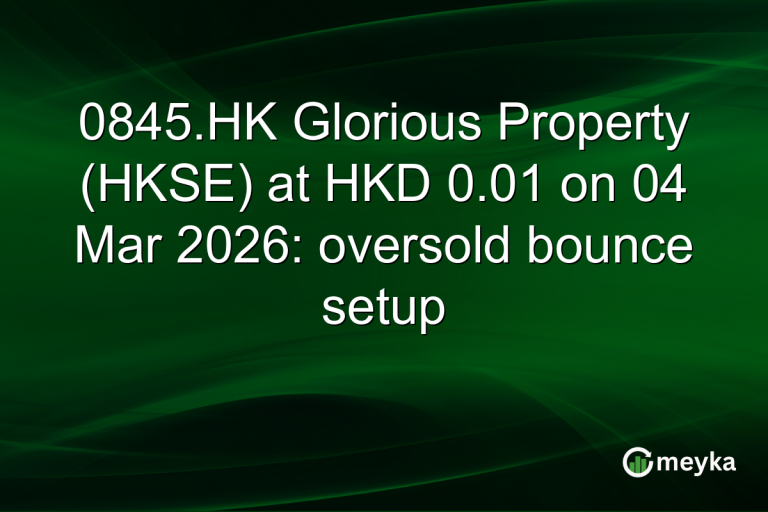 0845.HK Glorious Property (HKSE) at HKD 0.01 on 04 Mar 2026: oversold bounce setup