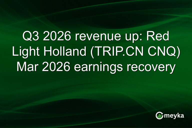 Q3 2026 revenue up: Red Light Holland (TRIP.CN CNQ) Mar 2026 earnings recovery