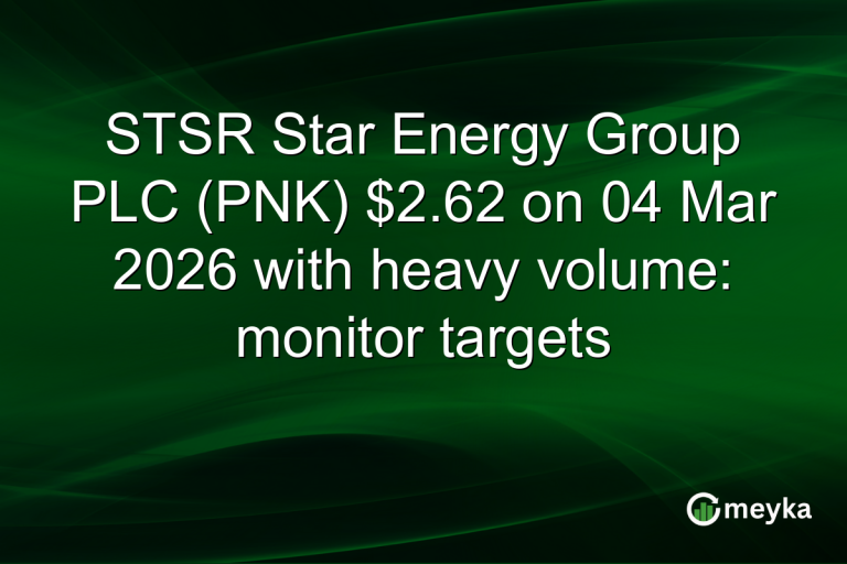 STSR Star Energy Group PLC (PNK) $2.62 on 04 Mar 2026 with heavy volume: monitor targets