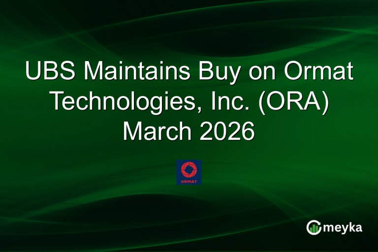 UBS Maintains Buy on Ormat Technologies, Inc. (ORA) March 2026