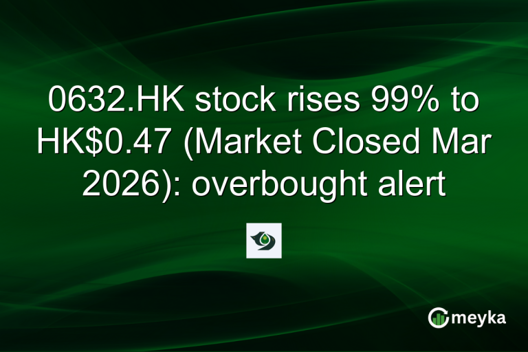 0632.HK stock rises 99% to HK$0.47 (Market Closed Mar 2026): overbought alert