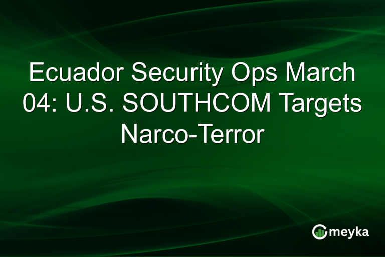 Ecuador Security Ops March 04: U.S. SOUTHCOM Targets Narco-Terror