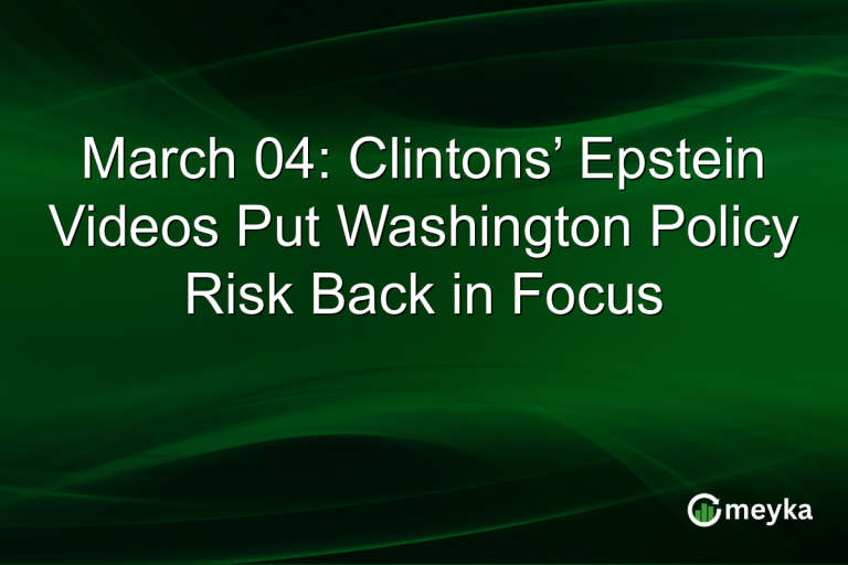 March 04: Clintons’ Epstein Videos Put Washington Policy Risk Back in Focus