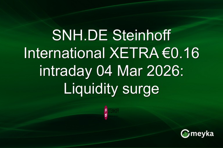 SNH.DE Steinhoff International XETRA €0.16 intraday 04 Mar 2026: Liquidity surge