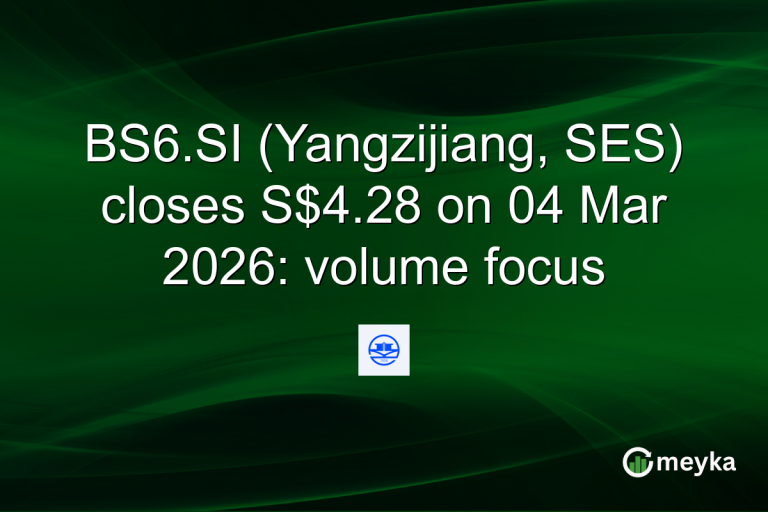 BS6.SI (Yangzijiang, SES) closes S$4.28 on 04 Mar 2026: volume focus
