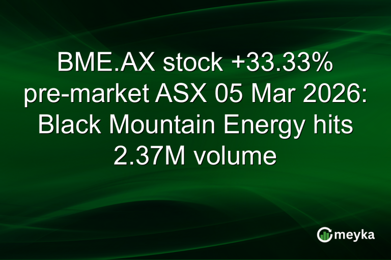 BME.AX stock +33.33% pre-market ASX 05 Mar 2026: Black Mountain Energy hits 2.37M volume